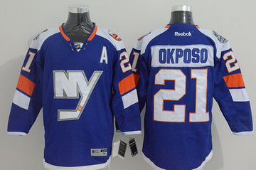 Kyle Okposo New York Islanders blue Stadium Series jersey