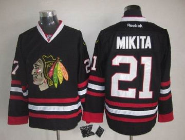 Stan Mikita Chicago Blackhawks black jersey