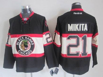 Stan Mikita Chicago Blackhawks black Third jersey