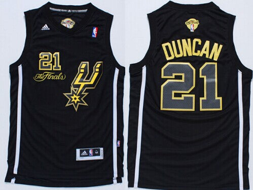 Tim Duncan Revolution San Antonio Spurs black jersey
