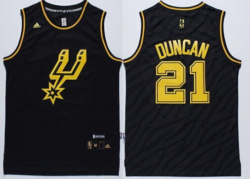 Tim Duncan Revolution San Antonio Spurs black jersey