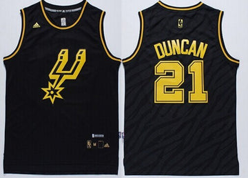 Tim Duncan Revolution San Antonio Spurs black jersey