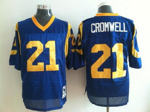 Nolan Cromwell Los Angeles Rams blue Throwback jersey