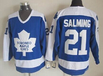 Borje Salming Toronto Maple Leafs blue Throwback jersey
