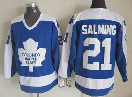 Borje Salming Toronto Maple Leafs blue Throwback jersey