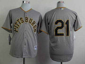 Roberto Clemente Pittsburgh Pirates gray jersey