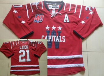Brooks Laich Washington Capitals red Winter Classic jersey