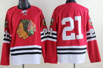Stan Mikita Chicago Blackhawks red Throwback jersey