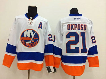 Kyle Okposo New York Islanders white jersey