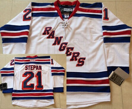 Derek Stepan New York Rangers white jersey