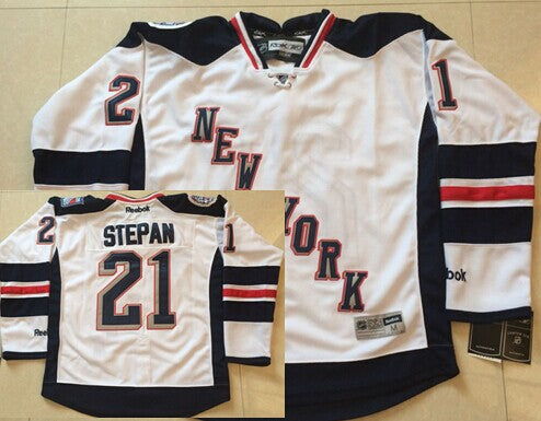 Derek Stepan New York Rangers white Stadium Series jersey