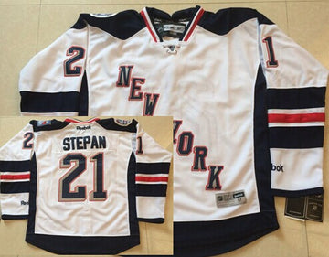 Derek Stepan New York Rangers white Stadium Series jersey
