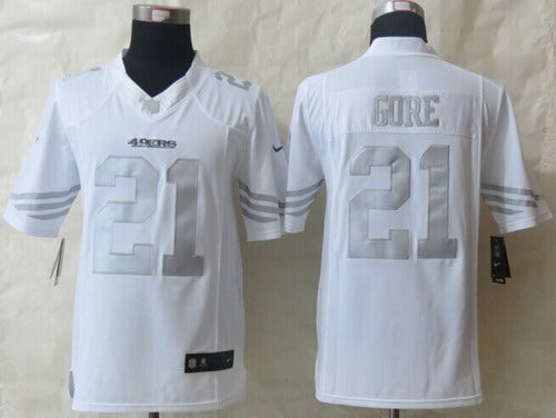 Nike Frank Gore San Francisco 49ers platinum Limited jersey