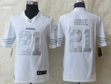 Nike Frank Gore San Francisco 49ers platinum Limited jersey