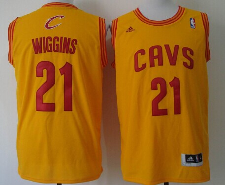Andrew Wiggins Revolution Cleveland Cavaliers yellow jersey