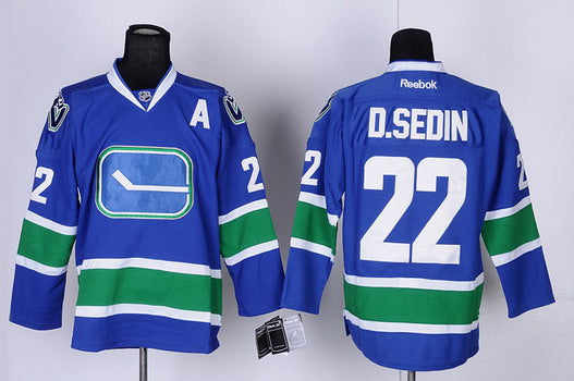 Daniel Sedin Vancouver Canucks blue Third jersey