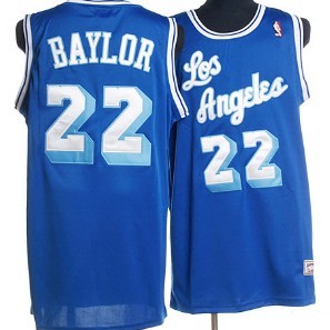 Elgin Baylor Los Angeles Lakers blue Throwback jersey
