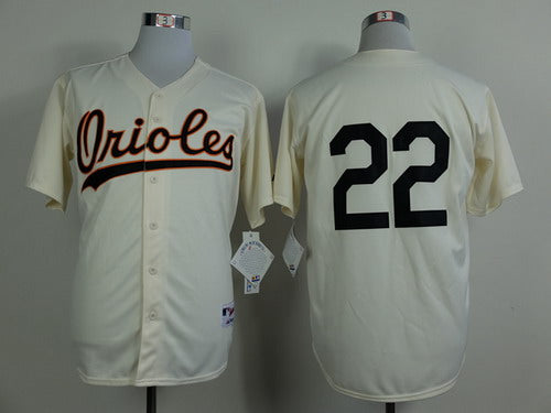 Jim Palmer Baltimore Orioles cream jersey