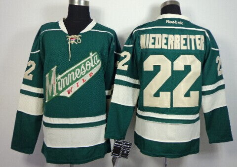 Nino Niederreiter Minnesota Wild green Third jersey