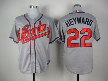 Jason Heyward Atlanta Braves gray jersey