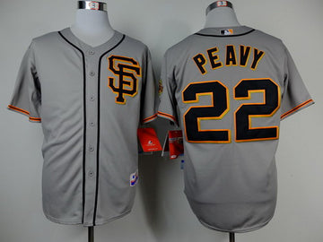 Jake Peavy San Francisco Giants gray jersey
