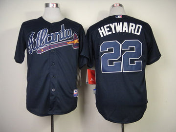 Jason HeyWard Atlanta Braves navy jersey