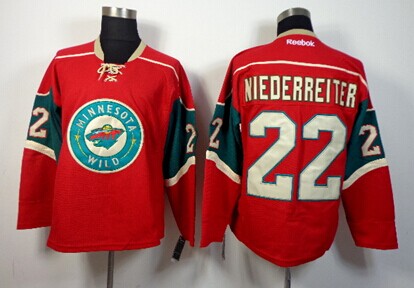 Nino Niederreiter Minnesota Wild red jersey