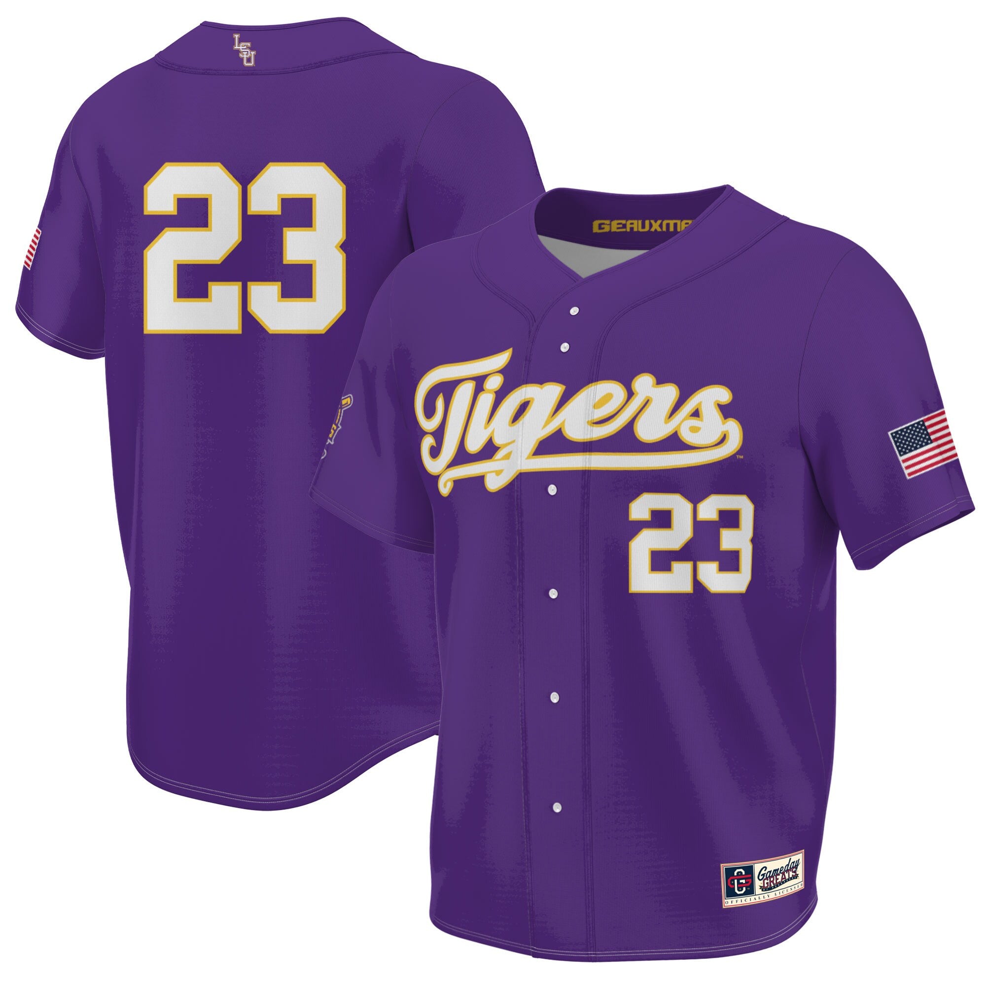 LSU Tigers purple jersey