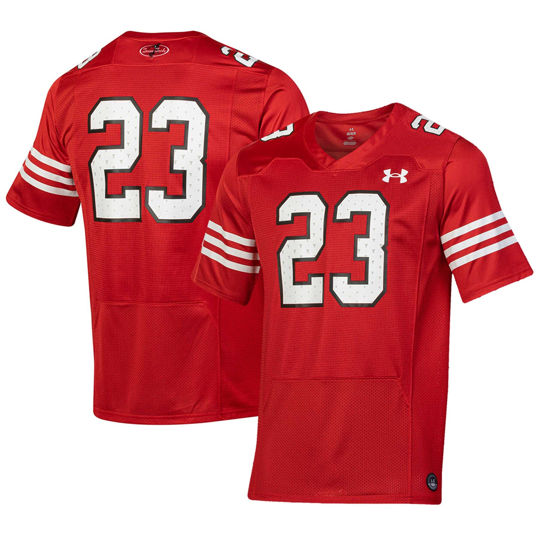 Under Armour Texas Tech Red Raiders red Throwback jersey