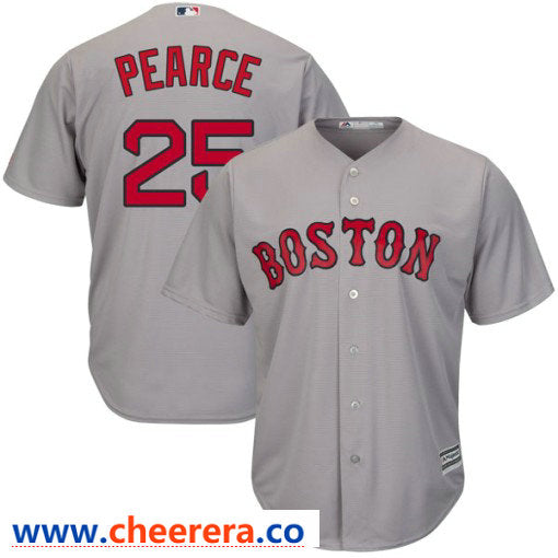 Steve Pearce Boston Red Sox gray Road jersey