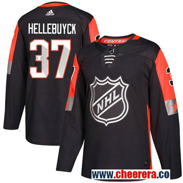 Connor Hellebuyck Winnipeg Jets black All-Star jersey