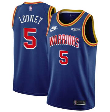 Kevon Looney Golden State Warriors blue jersey