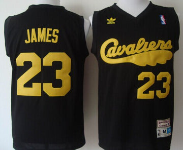 LeBron James Cleveland Cavaliers black Throwback jersey