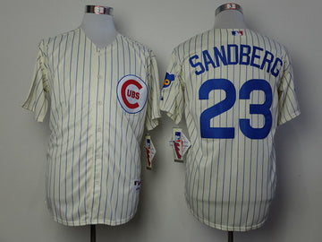 Ryne Sandberg Chicago Cubs cream jersey