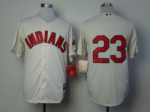 Michael Brantley Cleveland Guardians cream jersey