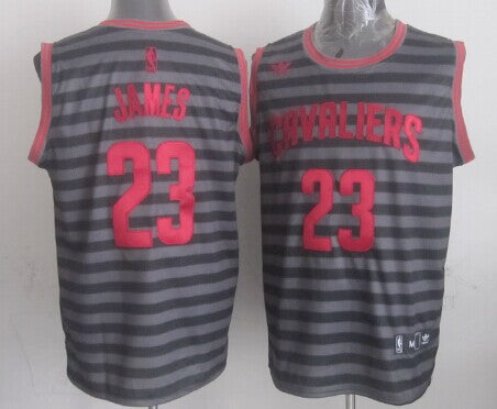 LeBron James Cleveland Cavaliers gray jersey