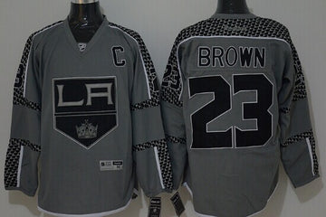 Dustin Brown Los Angeles Kings charcoal jersey