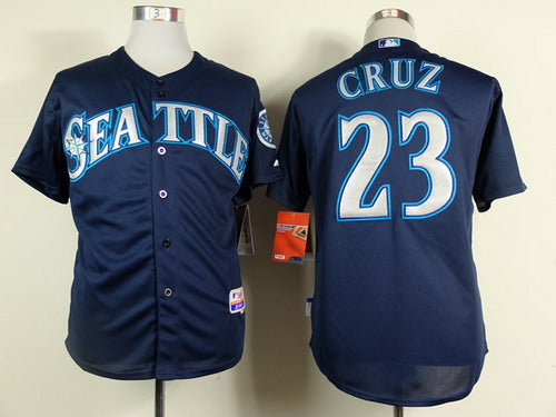 Nelson Cruz Seattle Mariners navy jersey