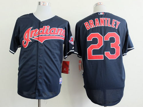 Michael Brantley Cleveland Guardians navy jersey