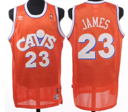 LeBron James CavFanatic Cleveland Cavaliers orange Throwback jersey
