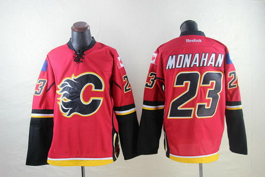 Sean Monahan Calgary Flames red jersey