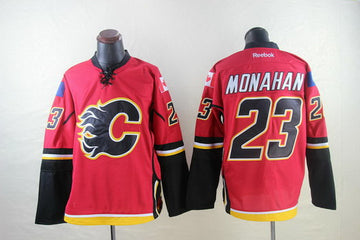 Sean Monahan Calgary Flames red jersey