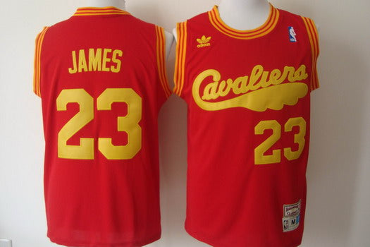 LeBron James Cleveland Cavaliers red Throwback jersey