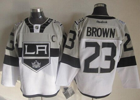 Dustin Brown Los Angeles Kings gray Stadium Series jersey