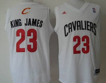 King James Nickname Cleveland Cavaliers white Fashion jersey