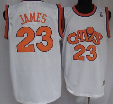 LeBron James CavFanatic Cleveland Cavaliers white Throwback jersey