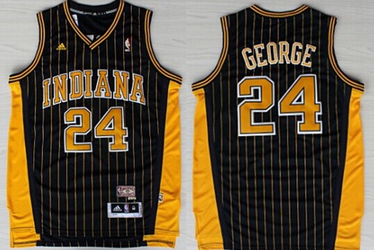 Paul George Indiana Pacers navy Throwback jersey