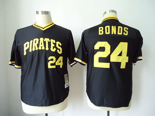 Barry Bonds Pittsburgh Pirates black Throwback jersey