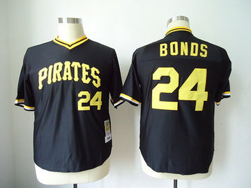 Barry Bonds Pittsburgh Pirates black Throwback jersey