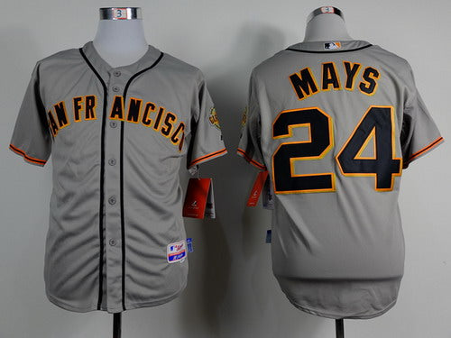 Willie Mays San Francisco Giants gray jersey